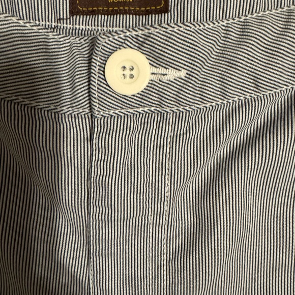 DUCK HEAD NAVY BLUE/WHITE FINE STRIPE SHORTS PLUS SIZE: 22 #L - Picture 2 of 7